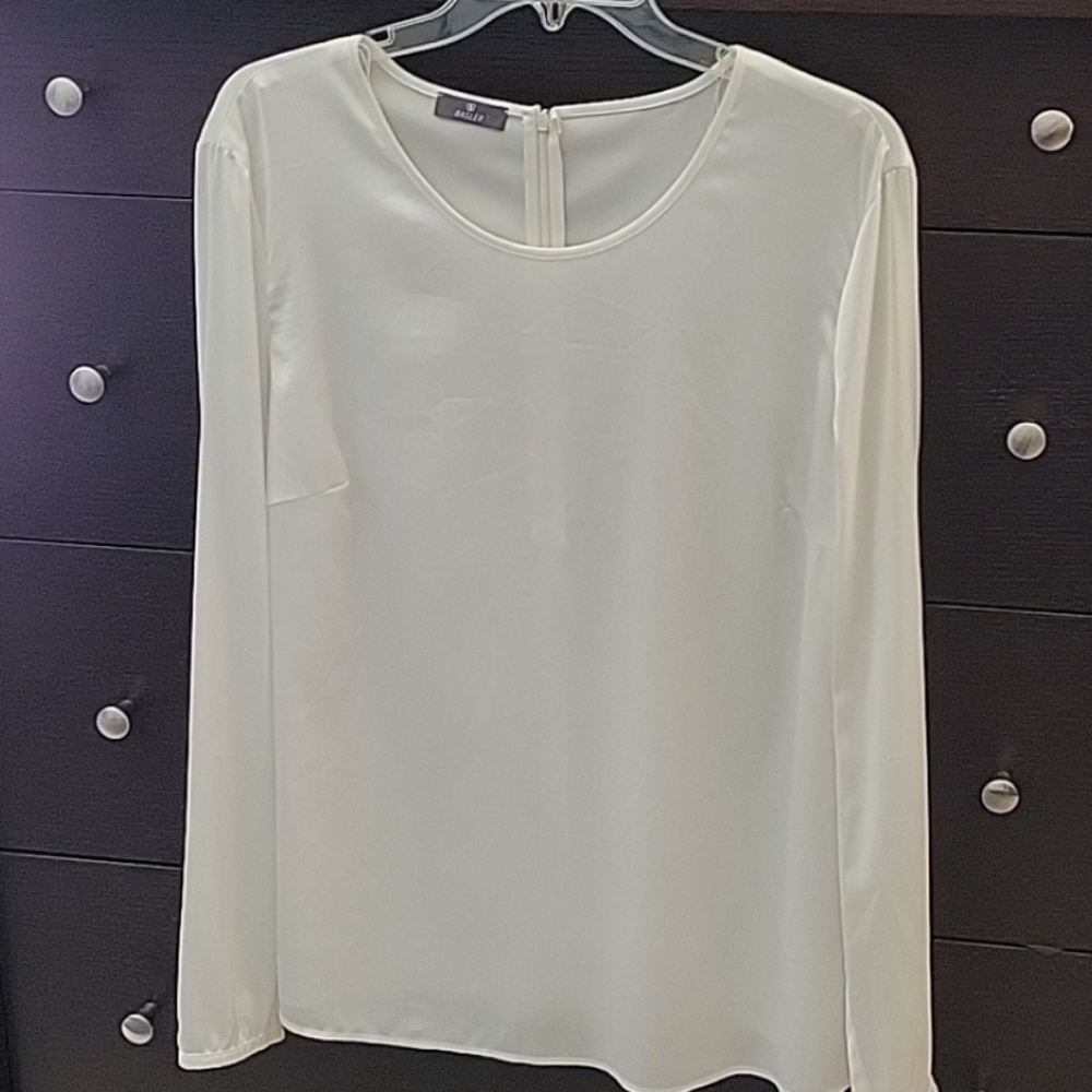 BASLER Ivory Long Sleeve Blouse Sz 16